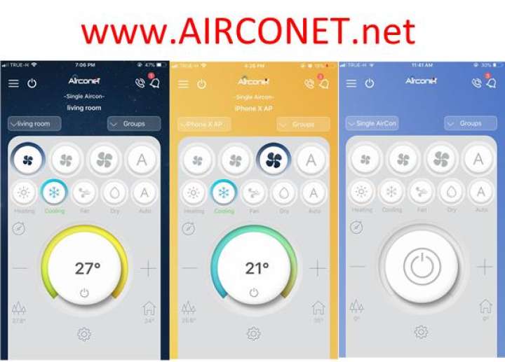 app control for split, ductles air conditioner wifi thermostat