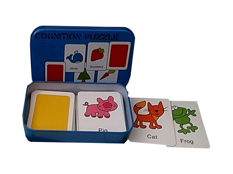 Cognition puzzle ชุดบัตรคำศัพท์สอนภาษา  จับคู่  ตัวต่อภาพของสัตว์น่ารัก  (บางชุดสอนนับเลข)