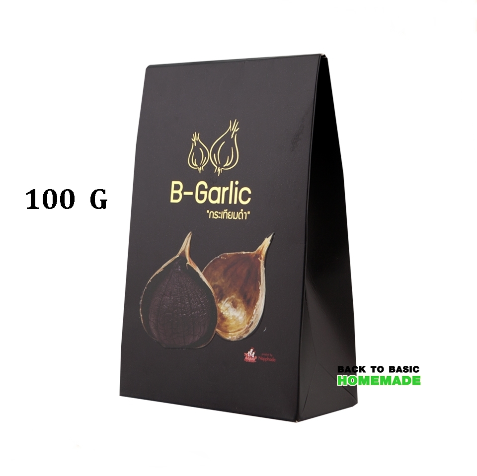 B-garlic กระเทียมดำ Black Garlic 100กรัม