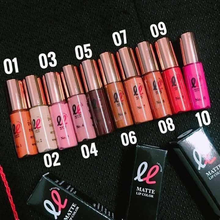 ลิปเลิฟเวอร์ lipstick  Lip Lover ลิปสติกเนื้อแมท (พร้อมส่ง10สี) ติดทน สีสวย ถูกสุด พร้อมส่ง มีปลายทาง