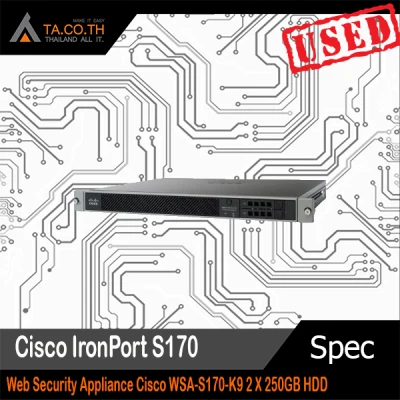 Cisco IronPort S170 Web Security Appliance Cisco WSA-S170-K9 2 X 250GB HDD