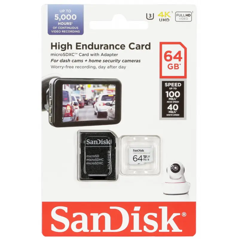 ภาพสินค้าSanDisk 64GB High Endurance Micro SD R100/W40 จากร้าน Legend Thailand บน Lazada ภาพที่ 1