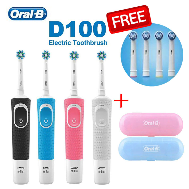 Oral B Tooth Brush รุ่น D100 Sonic Electric Toothbrush แปรงสีฟันไฟฟ้า 2D ของแท้(พร้อมส่ง)