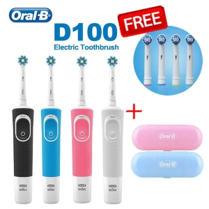 สินค้า Oral B Tooth Brush รุ่น D100 Sonic Electric Toothbrush แปรงสีฟันไฟฟ้า 2D ของแท้(พร้อมส่ง)