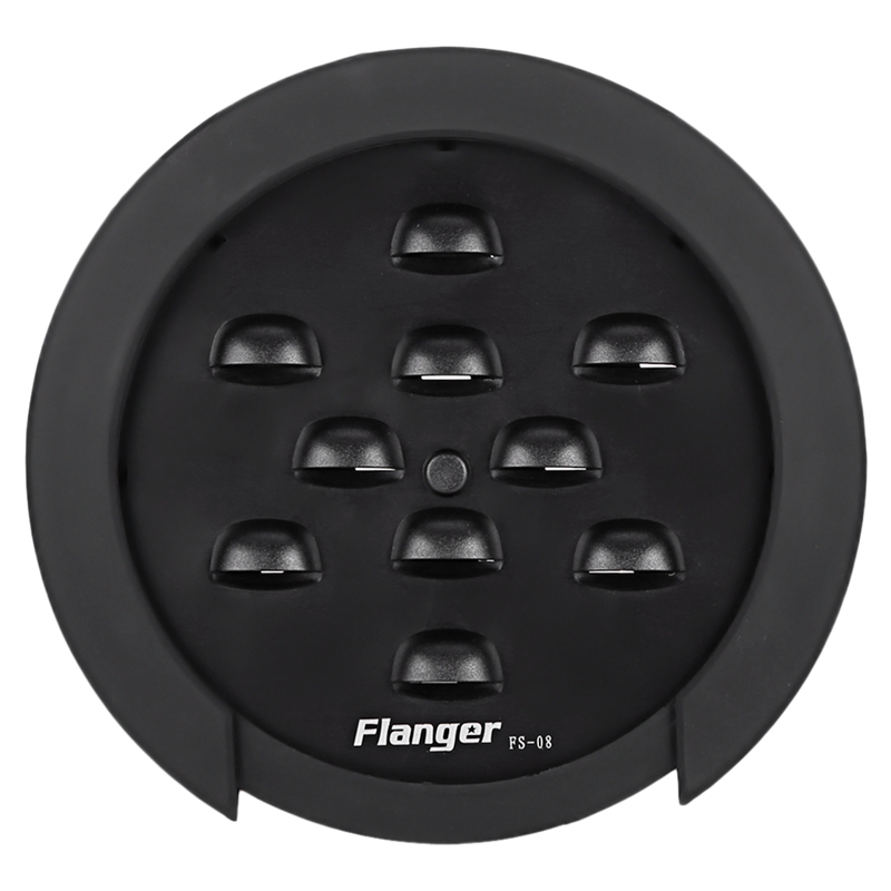 Flanger 100mm ABS Rubber Guitar Sound Cover Adjustable Acoustic Guitar Feedback Suppressor Sound Hole Cover