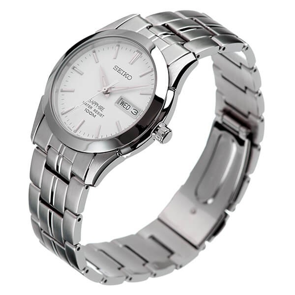 นาฬิกาข้อมือผู้ชาย SEIKO รุ่น SGG713P1 หน้าปัดสีขาว ขนาดตัวเรือน