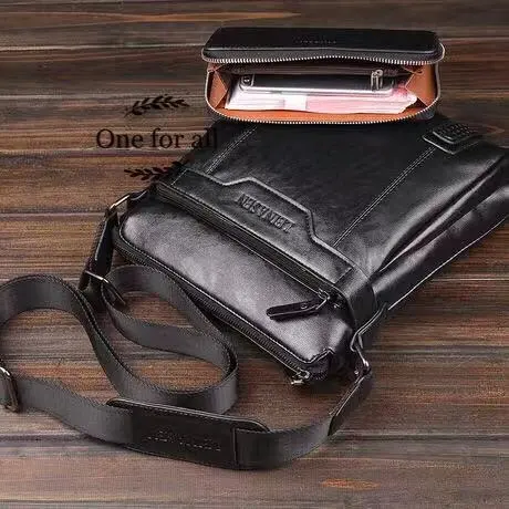 พร้อมส่ง กระเป๋าผู้ชาย กระเป๋าสะพายข้างผู้ชาย กระเป๋า LEINASEN รุ่น 15036 (ฟรีกระเป๋าตังค์สีดำ1/ใบ )