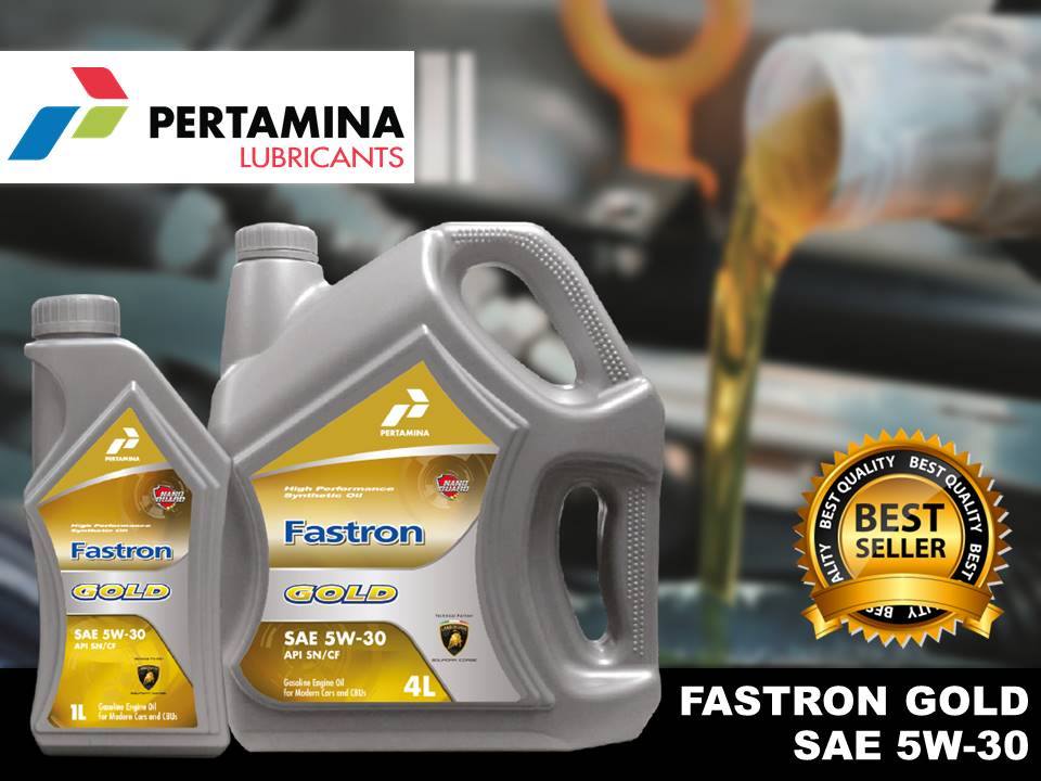 น้ำมันเครื่องสังเคราะห์แท้100 Pertamina Fastron Gold 5W30 ขนาด 1 ลิตร ...