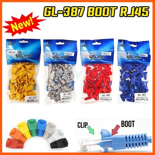 ✨✨#BEST SELLER?? Plug (ปลอกหุ้มหัวแลน) Boots RJ45 G-LINK (GL387) (50ตัว/Pack) คุณภาพดี ทนทาน ##สินค้าที่เหมาะกับสายเกมเมอร์ตัวจริง