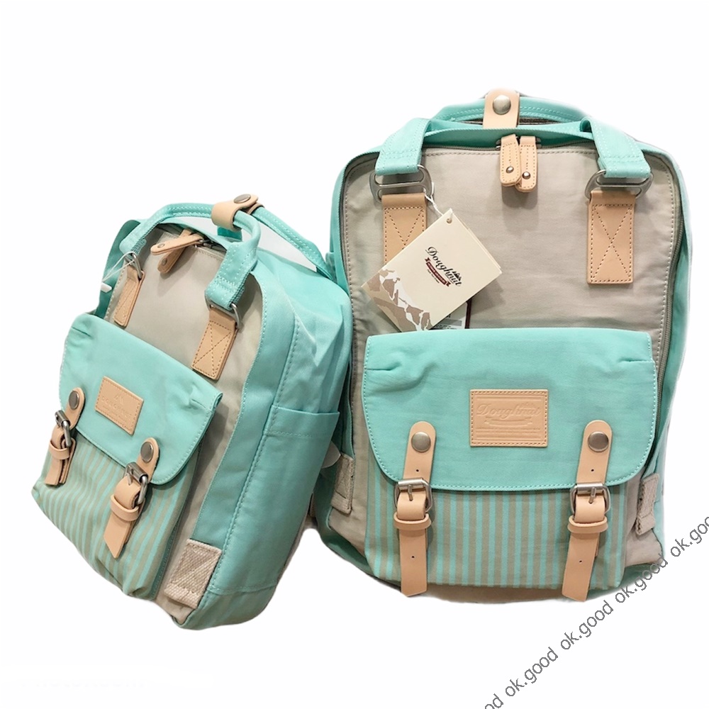 ok.good Doughnut Macaroon Backpack Pastel & Strip แท้100 แถมตุ๊กตาพวง
