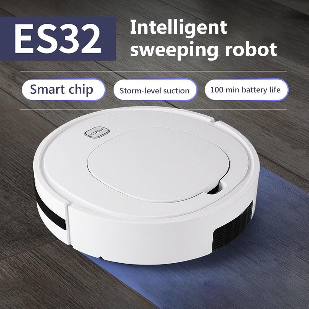 ES32 Home Automatic หุ่นยนต์ดูดฝุ่นอัตโนมัติไร้สาย1800Pa Intelligent Sweeping Robot Vacuum Cleaner Dust Cleaning Sweeper Low Reduction for Marble Tile Wooden ES32 Home Automatic หุ่นยนต์ดูดฝุ่นอัตโนมัติไร้สาย1800Pa Intelligent Sweeping Robot Vacuum Cleaner Dust Cleaning Sweeper Low Reduction for Marble Tile Wooden