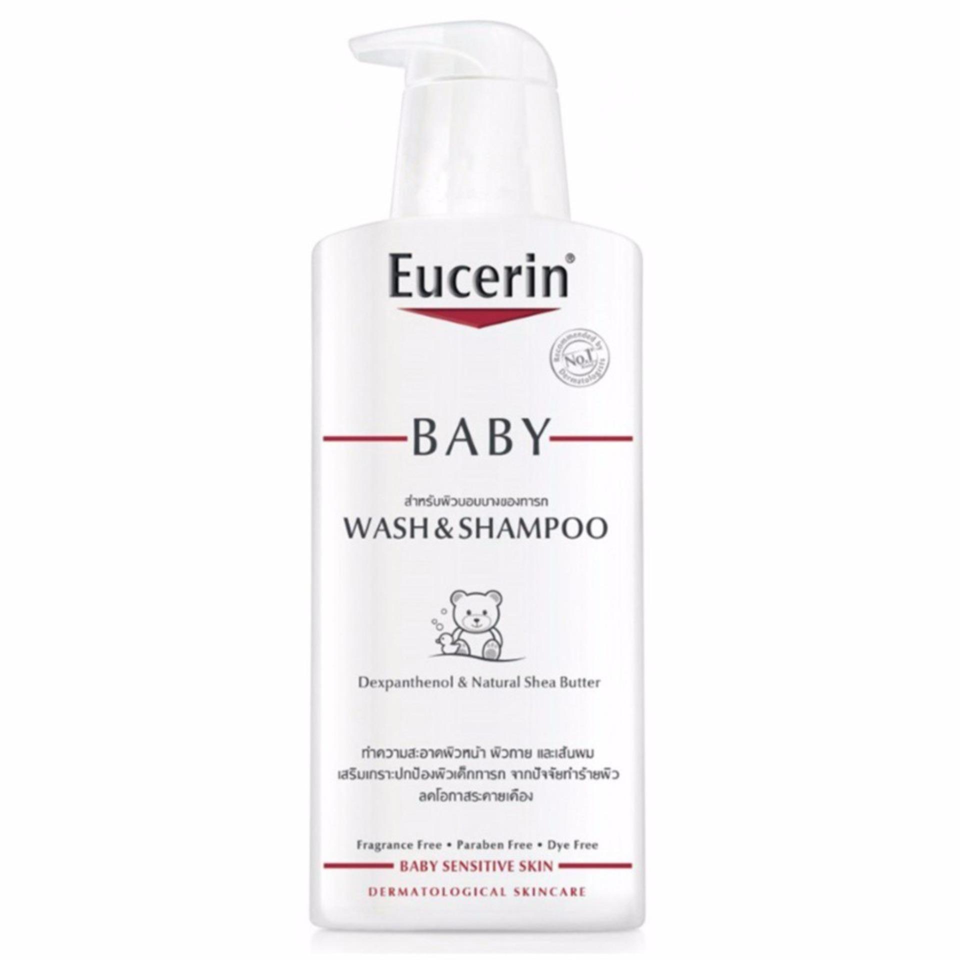Eucerin Baby Bath and Shampoo (400 ml)อาบสระ ตัวเดียวกัน อ่อนโยนสำหรับเด็กโดยตรง