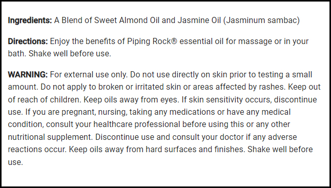 Jasmine Absolute Essential Oil Blend (GC/MS Tested), 1/2 fl oz (15 ml) Dropper Bottle