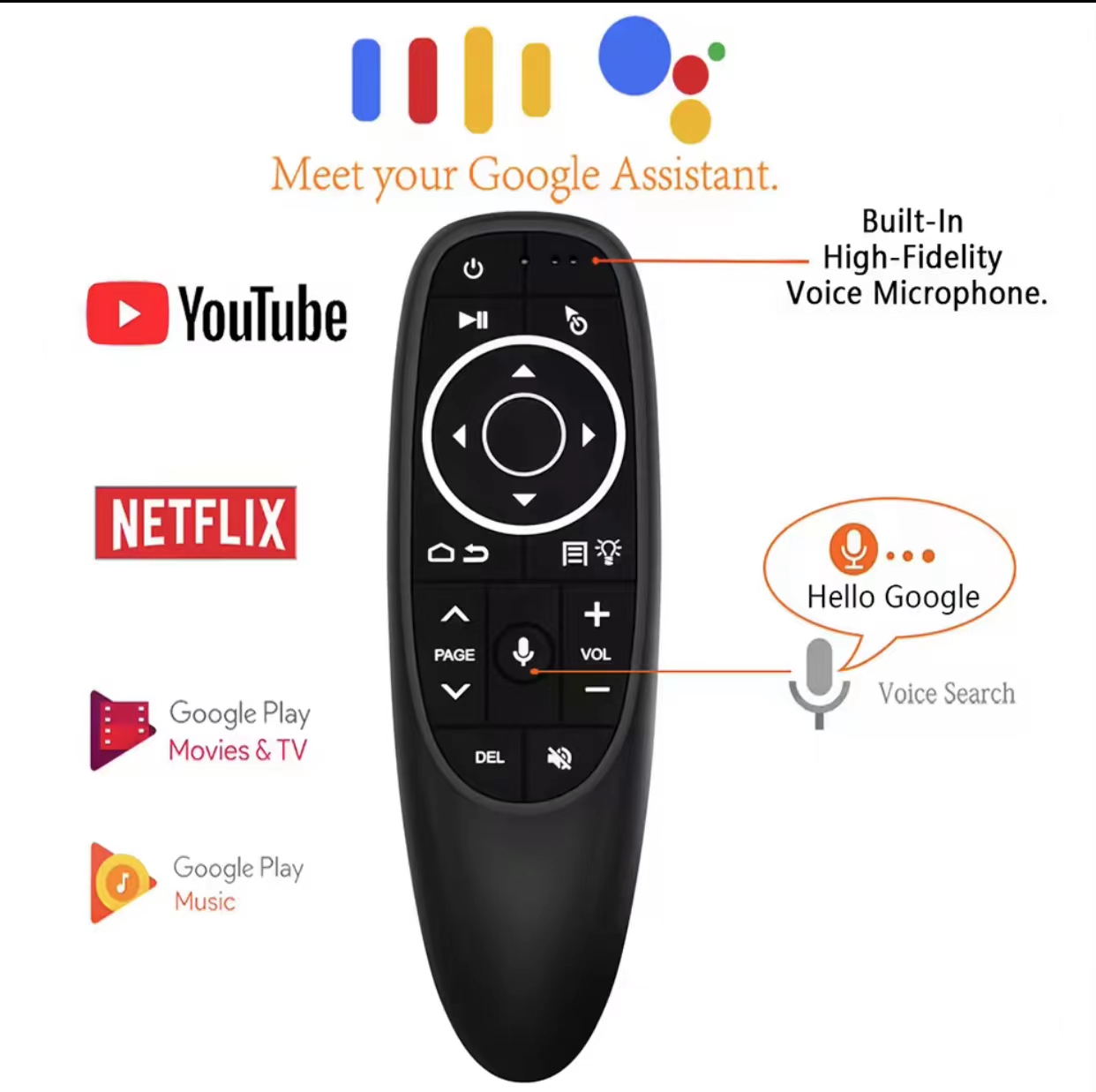 ใหม่รีโมทควบคุม G10S Pro 2.4G แอร์เมาส์แบบไร้สายพร้อมตัวรับสัญญาณ USB ...