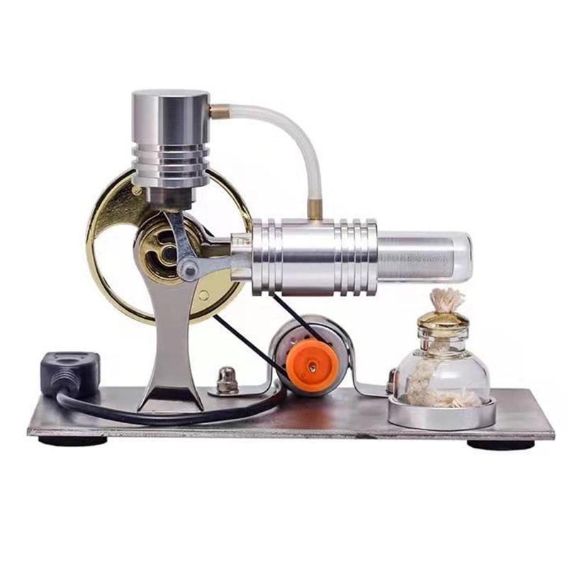 L-Shape Stirling Engine Model with USB Connector and Night Light,Stirling Engine Model Educational Toy