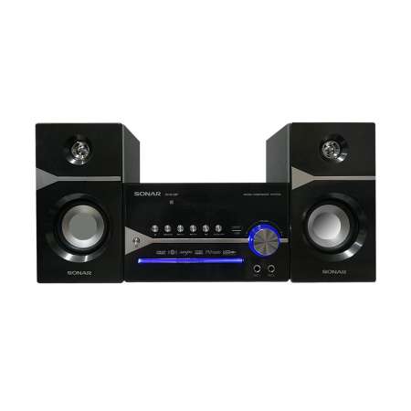 SONAR เครื่องเล่น DVD พร้อมลำโพง ไมโครคอมโป รุ่น DV-M138P (Black) รองรับการเชื่อมต่อบลูทูธ  เสียงชัดใสเป็นธรรมชาติ