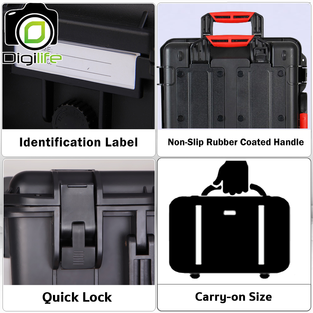 Eirmai Bag R600 Waterproof Hard Case For Camera Flash Accessories