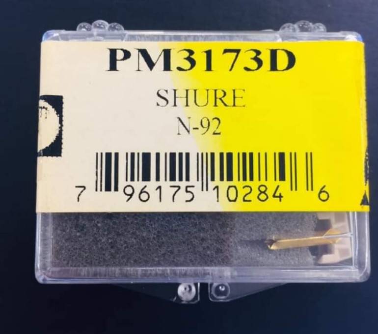 ปลายเข็มเทียบ Shure N92 (New) for Shure M92E, Shure M99E, Shure M104E, Shure 1000E cartridges สำหรับเครื่องเล่นแผ่นเสียง