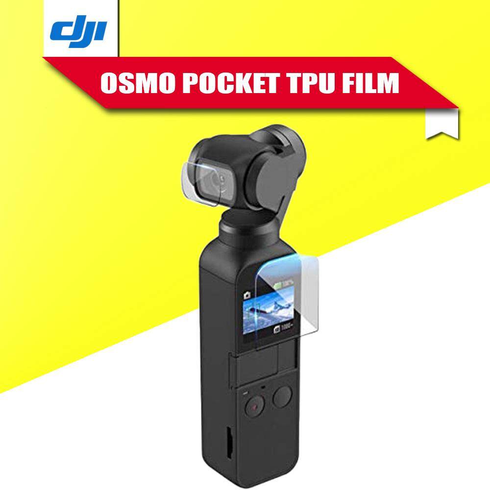 TechIntour ส่งด่วน  ฟิล์มกันรอย กระจก จอ + เลนส์ DJI Osmo Pocket Tampered Gorilla  glass LCD + Lens OSMO POCKET FILM