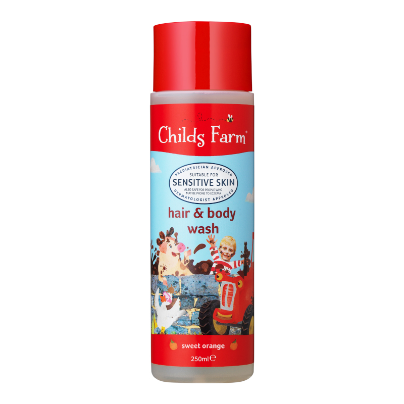ชายด์ ฟาร์ม สบู่อาบน้ำและสระผม สวีทออเรนจ์ 250 มล. (Childs Farm Hair & Body Wash, sweet orange)