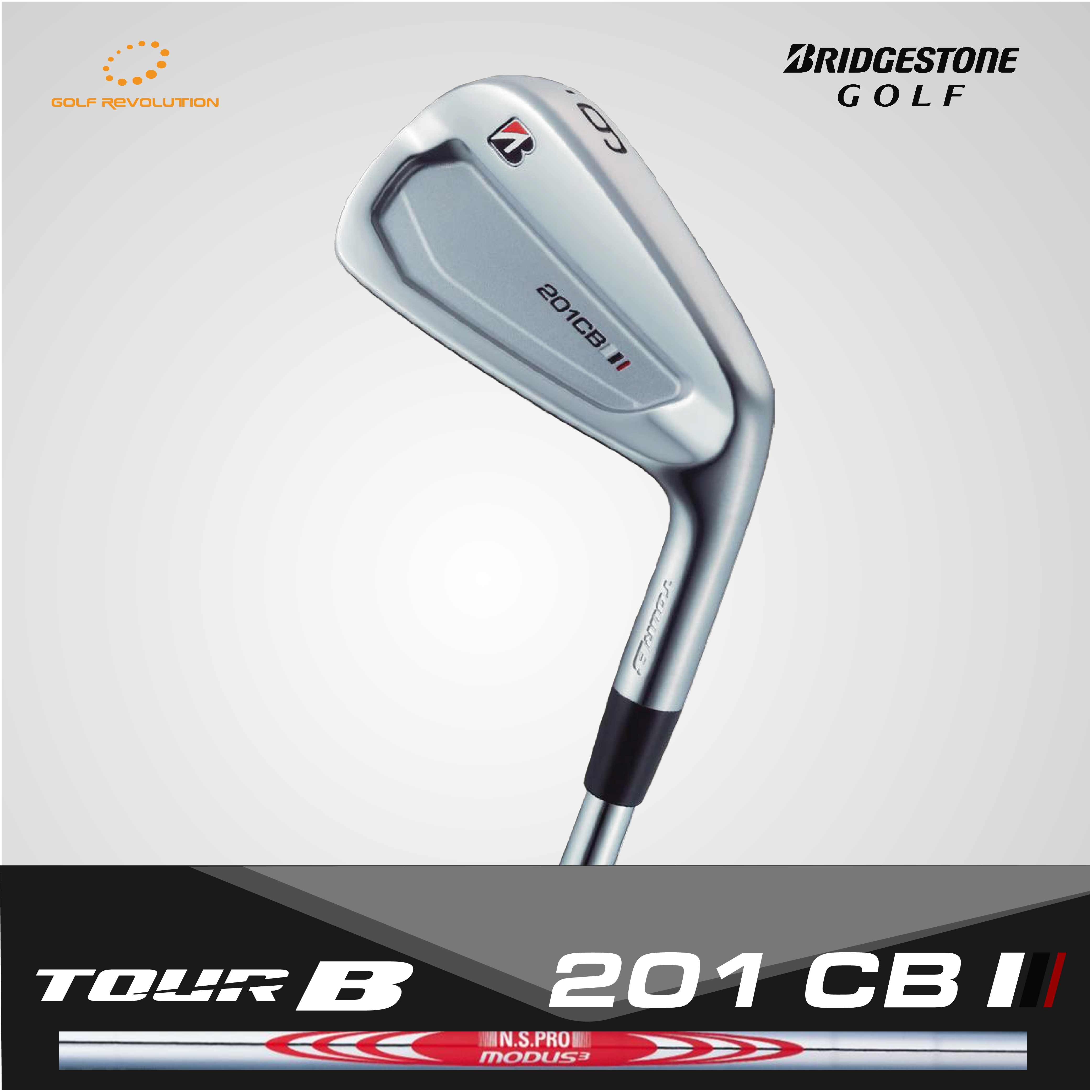 เหล็ก Bridgestone golf - NEW Tour B 201CB iron with NS.Pro Modus120 steel shaft [6 ชิ้น (5-9,PW)]
