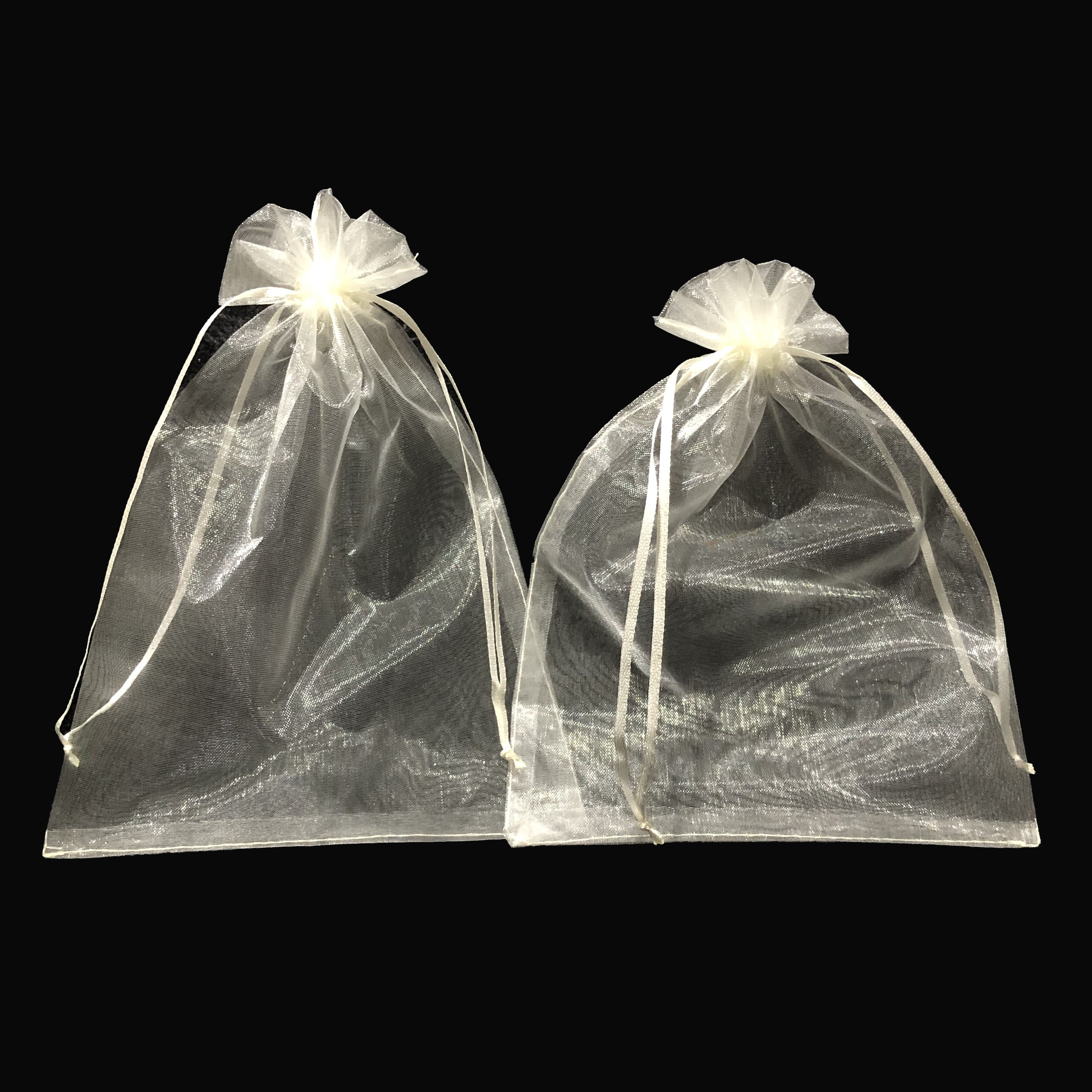 ถุงผ้าแก้ว 9 x 12 CM แพ็ค(50ใบ) ) gauze bag ถุงผ้า ถุงผ้าไหมแก้ว ถุงใส่ของขวัญ ถุงผ้าหูรูด ถุงใส่ของชำร่วย พร้อมส่ง