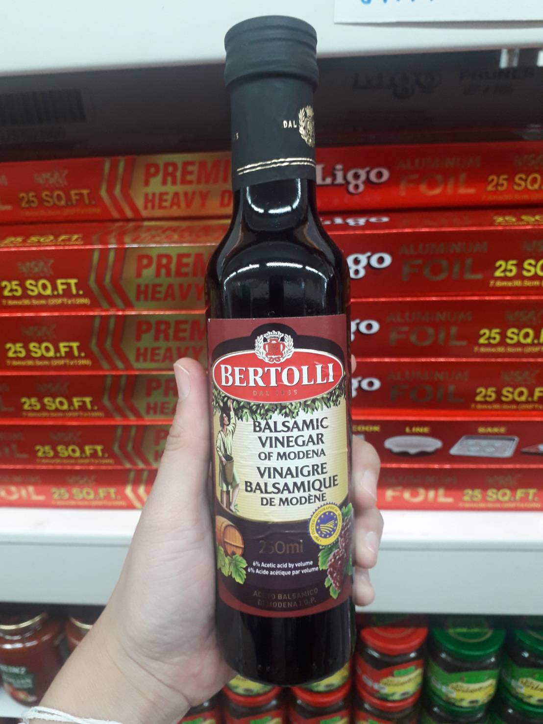 Bertolli Balsamic Vinegar คีโตทานได้/เบอร์ทอลลี่ บาลซามิค วินิการ์