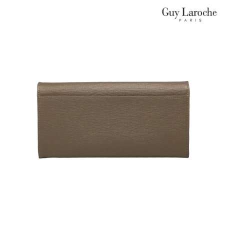 Guy Laroche กระเป๋าธนบัตรทรงยาว 2 พับ รุ่น SUBERBAN [ สีน้ำตาล ] - AGP3683BRX