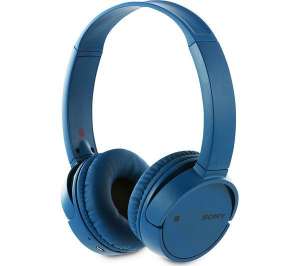 Sony หูฟังไร้สายแบบ Bluetooth เล่นนานสูงสุด 20 ชม. รุ่น WH-CH500 (สีน้ำเงิน) ของแท้ 100%