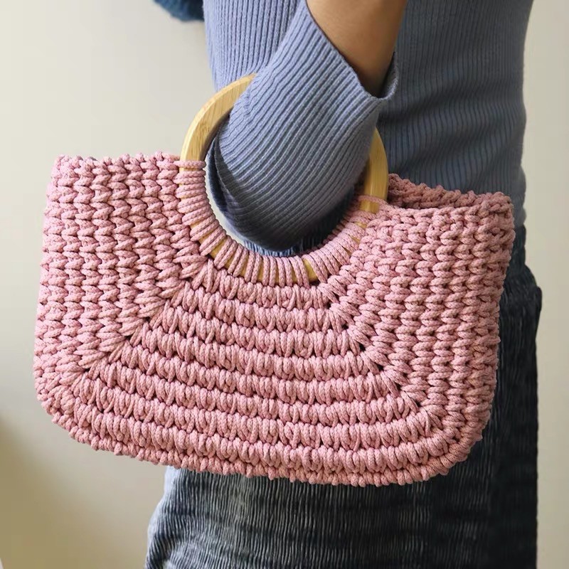 ไหมเชือก ไหมเส้นใหญ่ ไหมถักกระเป๋า ไหมสไตล์เกาหลี rope yarn 4 มม