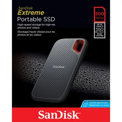 Free Shipping SanDisk EXTREME PORTABLE SSD 500G ความเร็วอ่าน 550MB/s ความเร็วเขียน 500MB/s (SDSSDE60-500G-G25) ของดีมีคุณภาพ