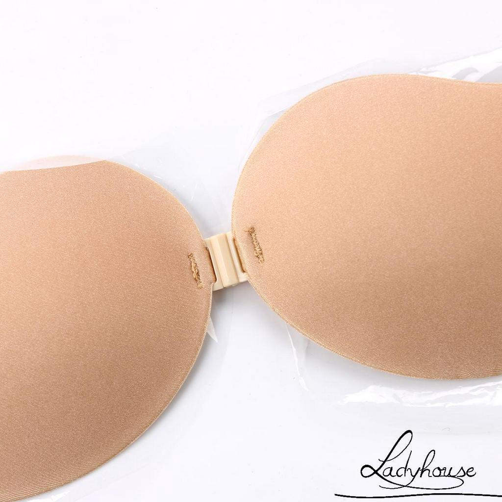 LD-Women Adhesive , Breast Lift Push up Strapless Sticky Tube Tops,  Invisible Plunge Backless ssiere, Washable & Reusable
