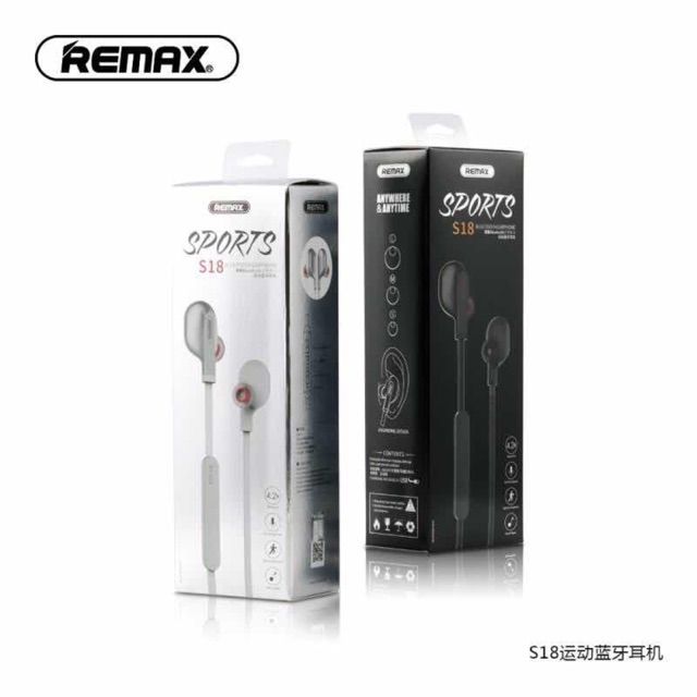 Remax รุ่น RB-S18 หูฟัง Sports Bluetooth Earphone Small Talk หูฟังบลูทูธ หูฟังไร้สาย Bluetooth Version 4.2  Nextone