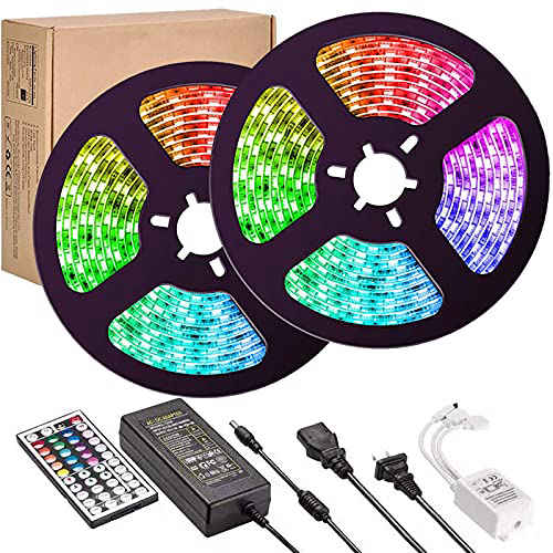 24 Key Remote 5M 16.4ft LED Strip Lights TV Back Light 3528 RGB Color Change 