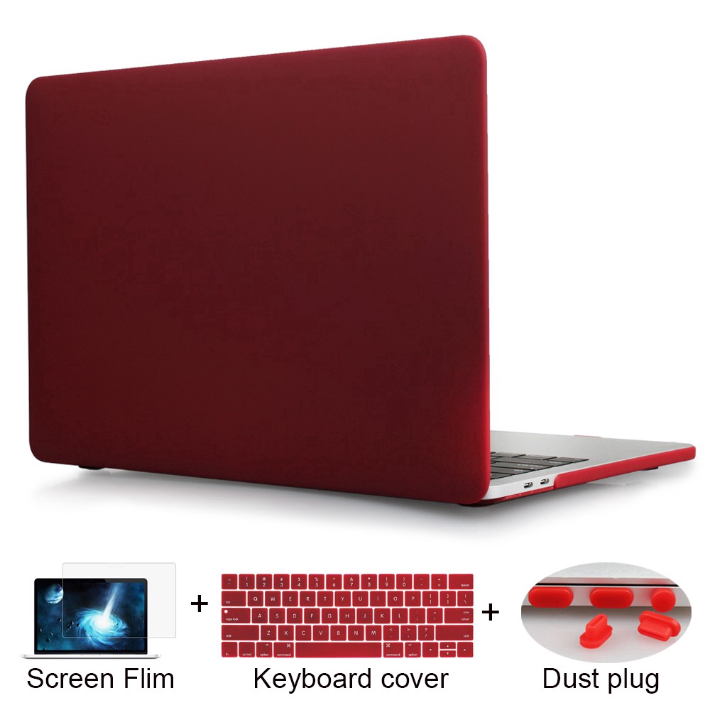 เคสคีย์บอร์ดสำหรับ Macbook Case Air Pro 11 12 13 15 นิ้ว Retina Touch Bar Matte Shell