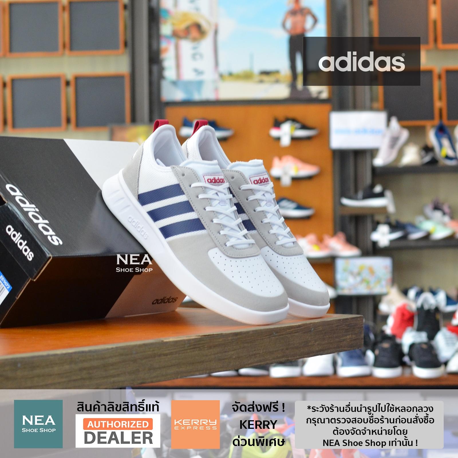 [ลิขสิทธิ์แท้] Adidas Court 80s White/Dark Blue (Limited Edition) [M] NEA รองเท้าผ้าใบ อาดิดาส แท้ ผู้ชาย
