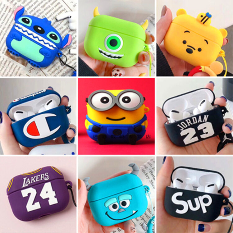 【Random delivery/การจัดส่งแบบสุ่ม】Suitable for Apple airpods pro bluetooth headset case cute cartoon silicone headset anti-drop shell