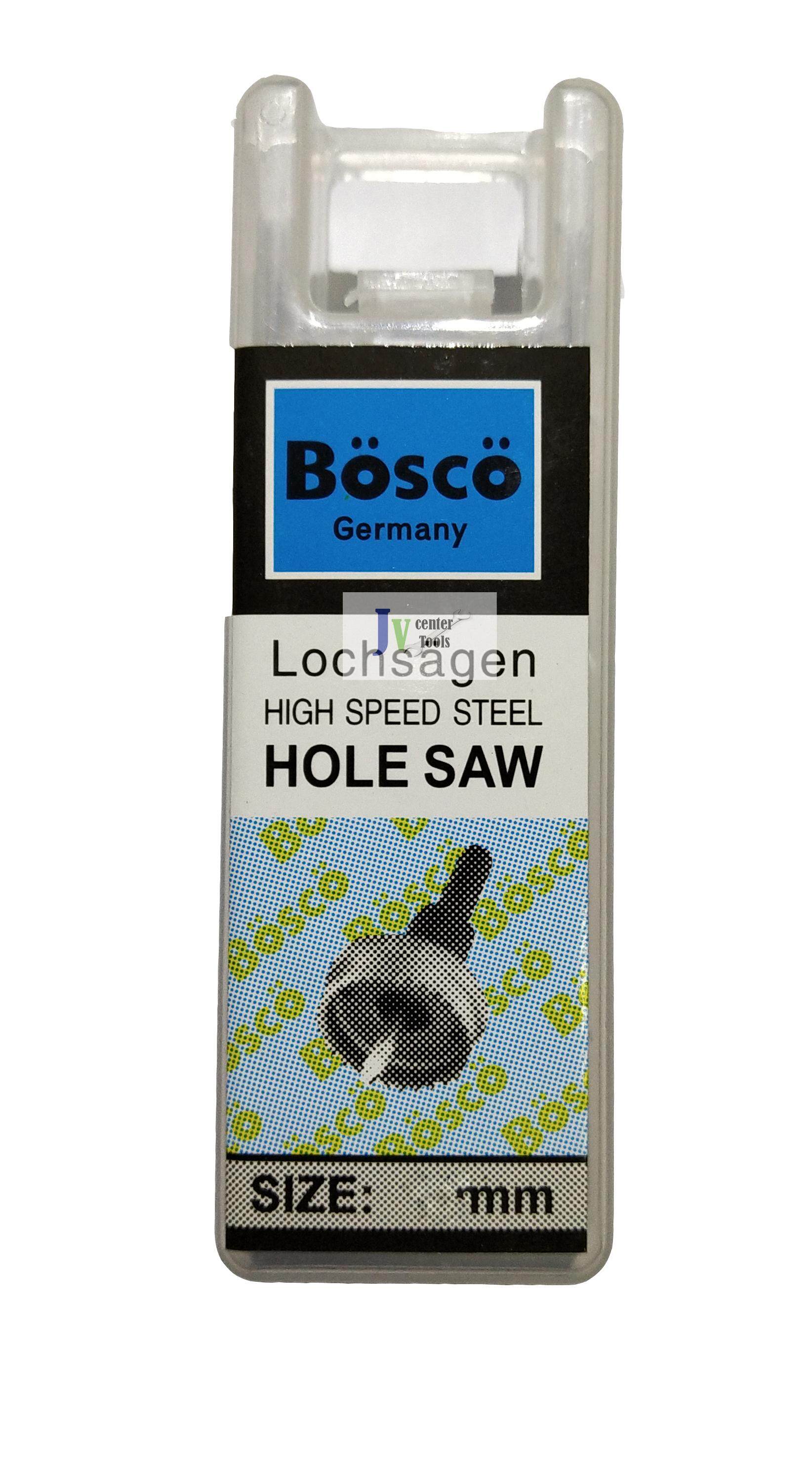 Bosco Hole Saw High Speed Steel โฮลซอร์เจาะเหล็ก (มีขนาดให้เลือกตั้งแต่ 13 - 76mm.)