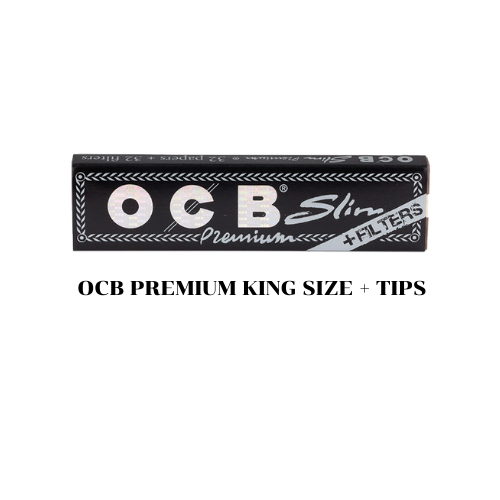 กระดาษมวน OCB Premium + tips ไซส์ใหญ่ พร้อมก้นกรอง (1 X 32 ชิ้น) จำนวน 1 ชิ้น