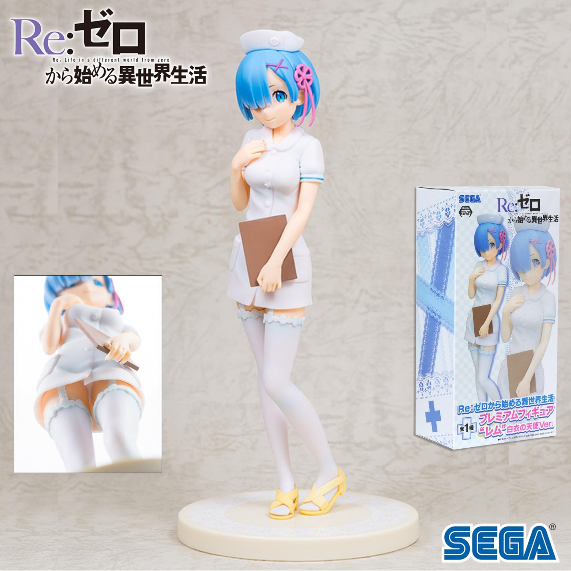Model โมเดล งานแท้ 100% Sega จากการ์ตูนเรื่อง Re Zero รีเซทชีวิต ฝ่าวิกฤตต่างโลก Starting Life in Another World Rem เรม Nurse Ver Figure ฟิกเกอร์ Anime ของขวัญ Gift ของสะสมหายาก อนิเมะ การ์ตูน มังงะ Doll ตุ๊กตา คอลเลกชัน สั่งและนำเข้าจากญี่ปุ่น manga