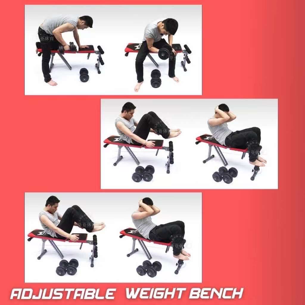 Fit AtHome Adjustable Bench ม้านั่งบริหารร่างกายปรับระดับ ม้ายกดัมเบล ม้านั่งดัมเบล เก้าอี้ยกน้ำหนัก ที่ออกกำลังกาย เครื่องออกกาย Folding