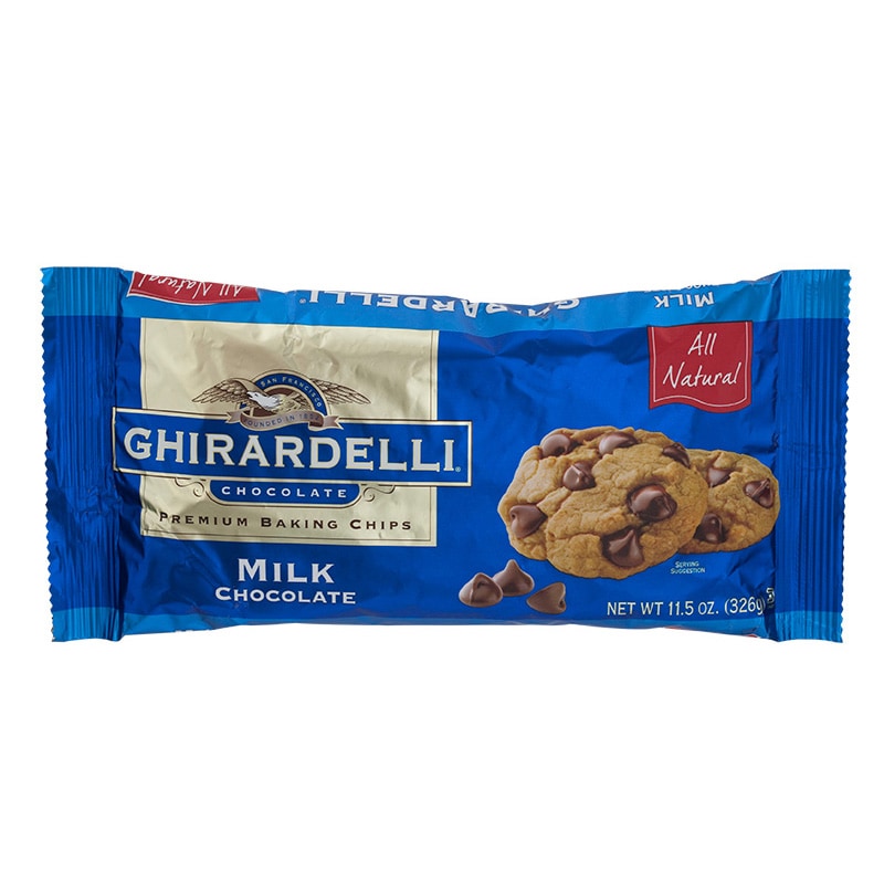 Ghirardelli Milk Chocolate Chip 326g. ราคาโปรโมชั่น Lazada.co.th
