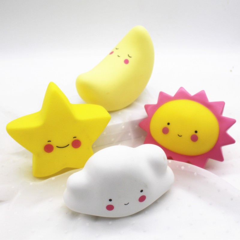 Cute unicorn Cloud Star Moon Appease Glow Night Light Feeding Light Baby Sleeping child Toy Kids