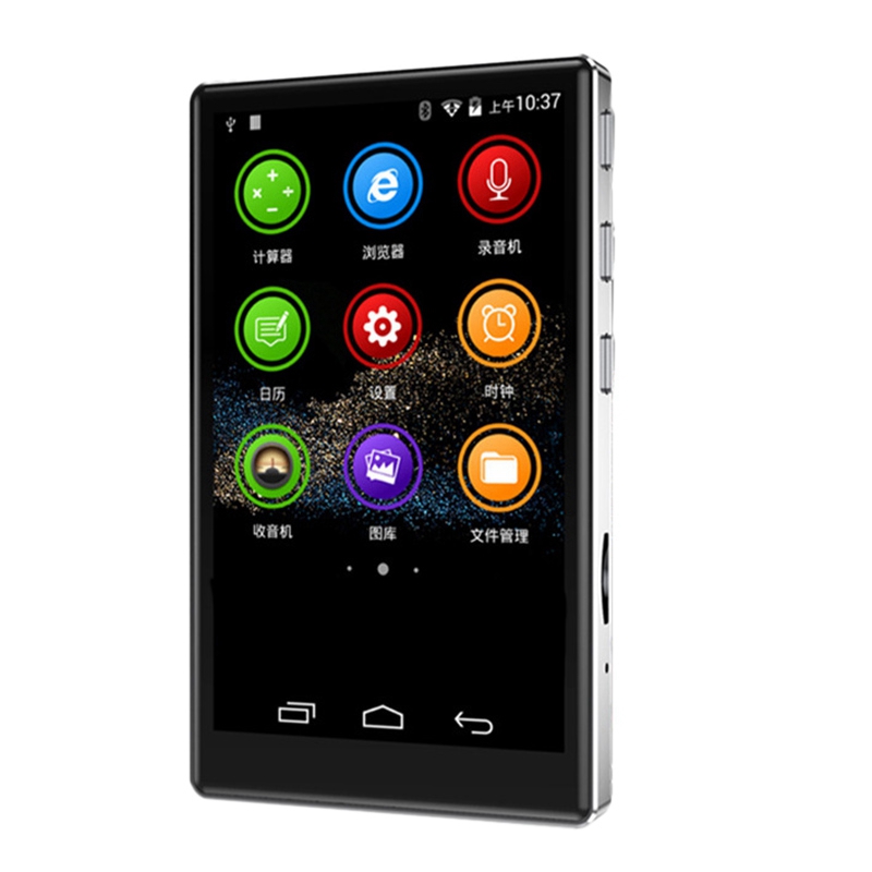4นิ้วแบบเต็มหน้าจอ HD MP4เครื่องเล่น WiFi Android 6.0 MP3/4 2 + 16GB บลูทูธ5.0ติดต่อเครื่องเล่นเพลงวิทยุ FM
