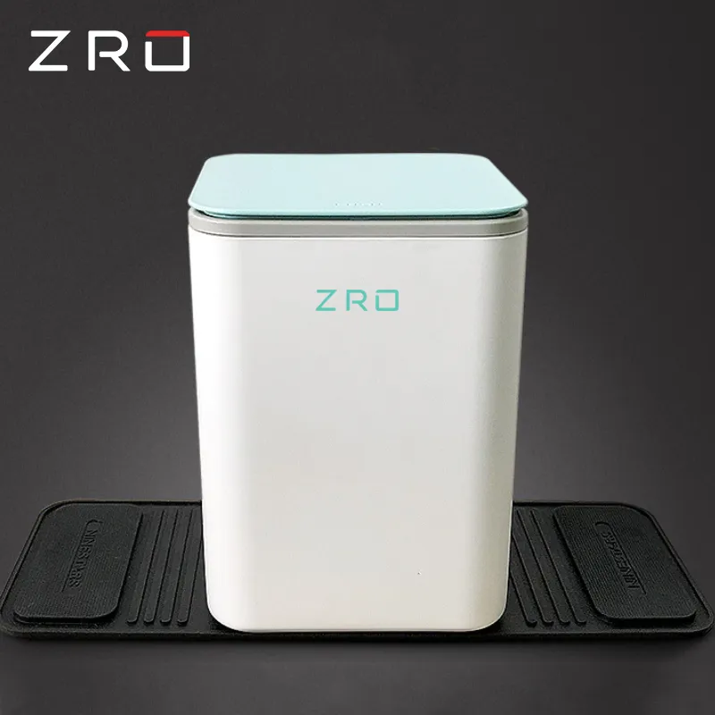 ZRO ถังขยะในรถยนต์ ถังขยะพลาสติก แบบกดฝา (ฝาเด้งเปิดอัติโนมัติ) 3 ลิตร พร้อมแผ่นยางกันลื่น ทรงเหลี่ยม 16×15×20.7 cm ไม่ล้ม ไม่หก ฝาเปิดกาง 90 องศา ถังขยะในรถ ถังขยะ ถังขยะมีฝาปิด Push Top In-Car Plastic Bin 3L HomeHuk