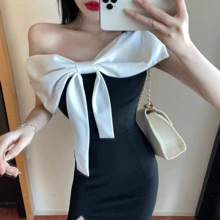 Ann9228 กระโปรงผ่าหน้า Ribbon Dress เดรสทรงเอ แต่งโบว์ เดรสออกงานสวยๆกำลังมาแรง เนื้อผ้าดีสาวๆห้ามพลาด – No Brand – 2748013410_TH-10105706731 >>> 🇹🇭 Top1Thailand 🛒 >>> lazada.co.th 🇹🇭 🇹🇭 🇹🇭🛒🛍🛒