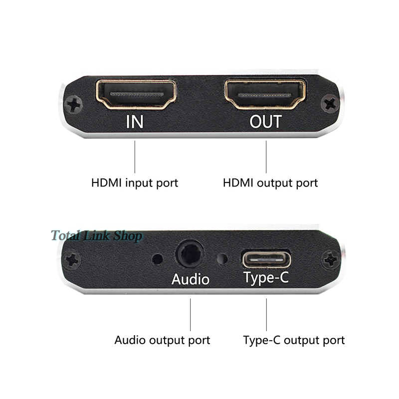 อะแดปเตอร์ USB3.0 Capture Cardผ่านสาย HDMI/Type-C/Audio/USB C สามารถบันทึกวิดีโอและเสียงจากอุปกรณ์ต่างๆได้ 1080P/60FPS ใช้กับ Xbox, PS4, Nintendo, กล้องวิดีโอ, กล้องดิจิตอล SLR และเชื่อมต่อกับอุปกรณ์ Type C HD Capture[2]