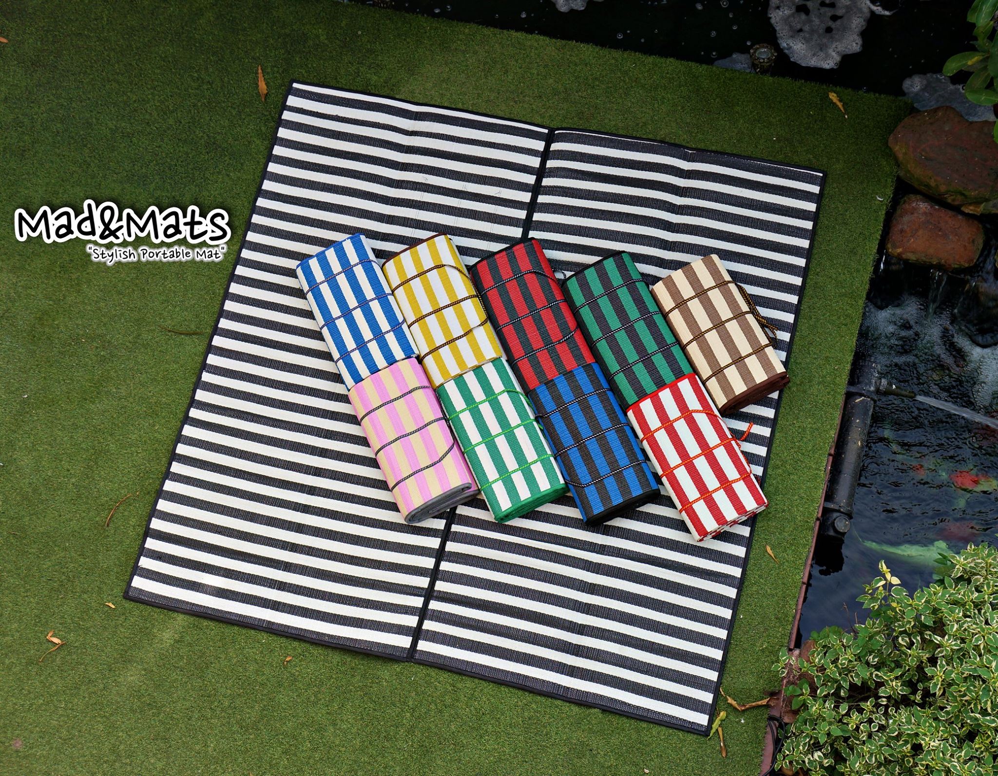 เสื่อปิคนิก เสื่อกระเป๋า สีสันสดใส By MAD&MATS YSJ MAT MANUFACTURING