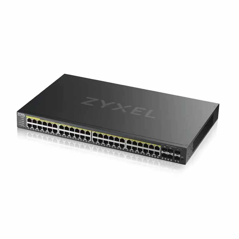 Zyxel GS2220-50HP L2+ Managed Gigabit POE Switch 48 Port, 4 Port SFP, 375W ราคา 33,900 บาท*ส่งฟรี