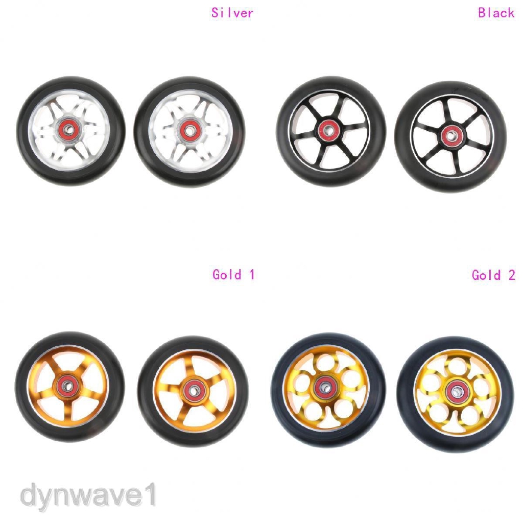 1 Pair Replacement 110mm Stunt Scooter Wheels with Standard Bearings